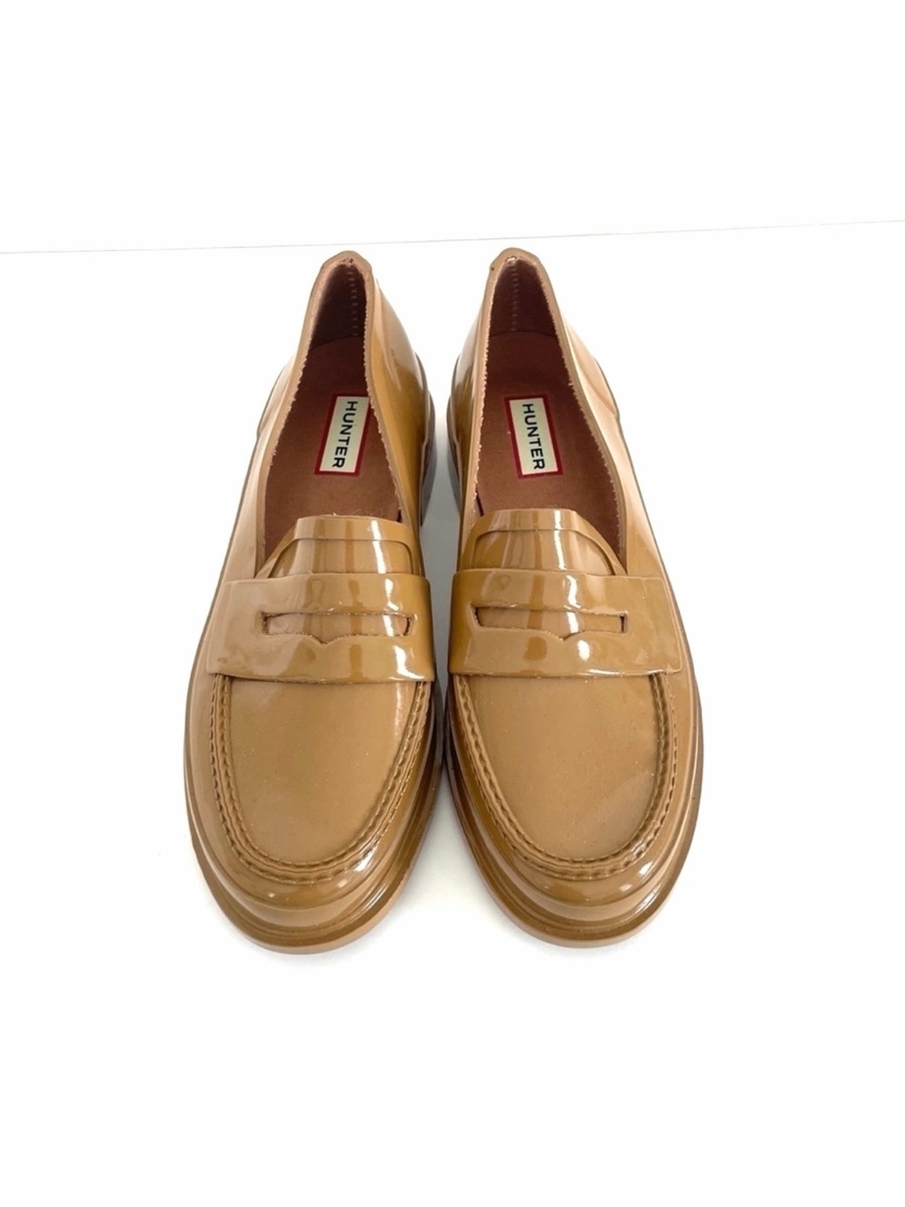 New Hunter Women's Original Waterproof Gloss Penny Loafers